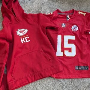 Mahomes Jersey and Hoodie Set